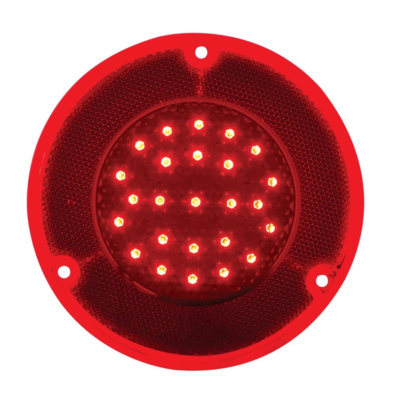 United Pacific CTL6772LED Super Bright 25LED Tail Light for 1967-72 Chevy/GMC Stepside Truck, Injection Molded Lens, 1157 Plug Connection â€“ ONE Unit - Image 1